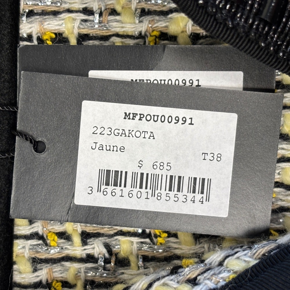 Maje Black and Cream Tweed Blazer - Picture 7 of 16